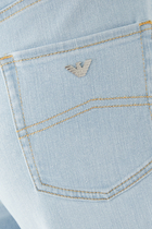 Wide Leg Logo Jeans